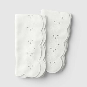 2pk nwt Eyelet Dinner Napkins Ivory - Threshold
